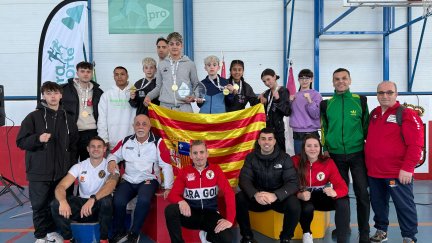 La expedición aragonesa, en el campeonato de España de muaythai