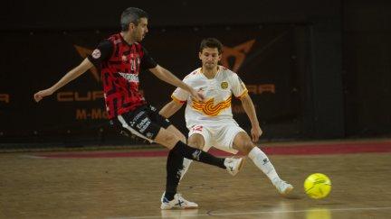 Un momento del partido del Wanapix en Santa Coloma