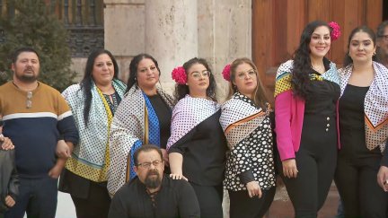El pueblo gitano está celebrando su día con distintos actos en todo Aragón, como en Teruel. / Aragón TV