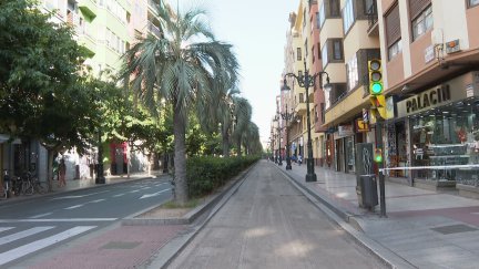 Calle Conde Aranda (Zaragoza), donde sucedieron los hechos. / Aragón TV