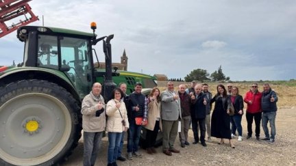 Inauguración de la variante de Marracos para vehículos agrícolas y camiones. / Gobierno de Aragón