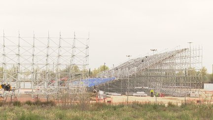 El estadio modular estará terminado el próximo mes de junio. / Aragón TV