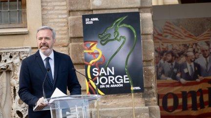El presidente de Aragón, Jorge Azcón, ha comunicado los premiados de este año. / Gobierno de Aragón (Fabián Simón)