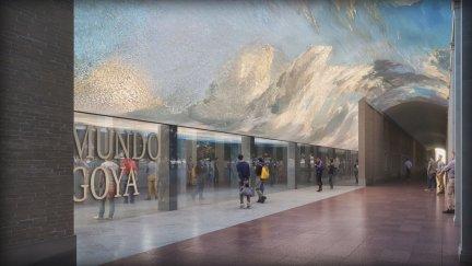 Entrada al futuro Centro Goya. / Gobierno de Aragón