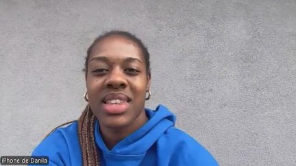 Danila So Delgado, durante su entrevista con Aragón Deporte