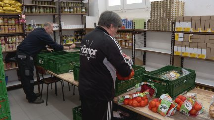 En 2024 recogieron 80.000 kilos de comida durante la cuestación de Semana Santa. / Aragón TV