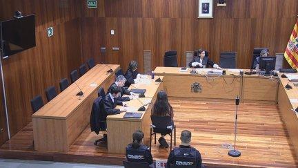 Imagen de una de las sesiones del juicio. / Aragón TV