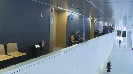 Sede de la Ciudad de la Justicia donde se ha producido la declaración. / Aragón Tv