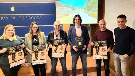 Una imagen de la presentación de la BTT Ariza Bike Race.