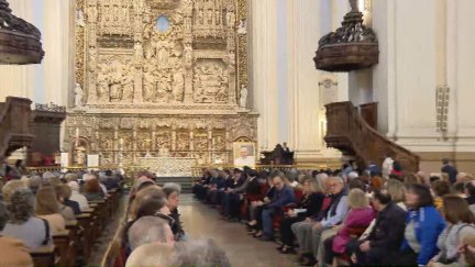 La archidiócesis de Zaragoza ha organizado una misa funeral por el sumo pontífice. / Aragón TV