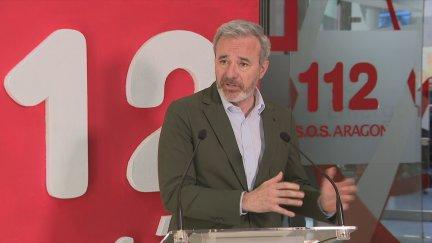 Comparecencia del presidente de Aragón, Jorge Azcón, en el 112. / Aragón TV