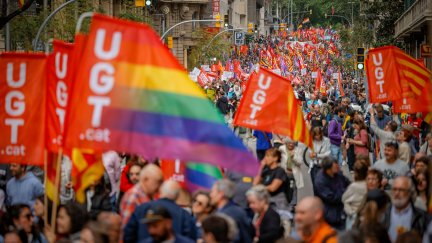 Manifestación del Primero de Mayo en Barcelona./ Europa Press
