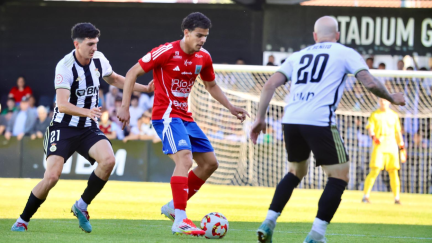 Momento del partido en Irún. Foto: SD Tarazona