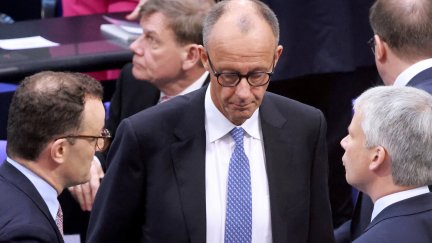 Friedrich Merz tras perder la elección en el Bundestag. / Clemens Bilan (EFE)