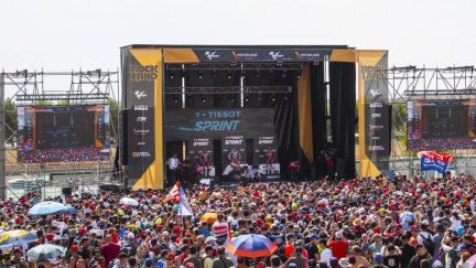 Podio de la carrera al sprint en la pasada edición