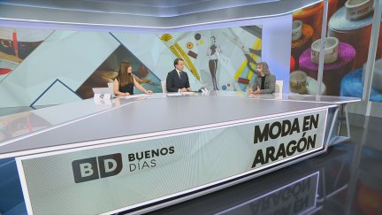 Santiago Vicente Hernández, secretario general de la Federación de Industrias Textiles y de la Confección de Aragón este miércoles en el programa Buenos Días. / Aragón TV
