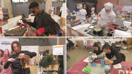 El 'Aragón Skills 2025' que se celebra en el Palacio de Congresos de Teruel. / Aragón TV