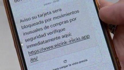 Ejemplo de fraude a través de un mensaje de telefonía móvil. / Aragón TV