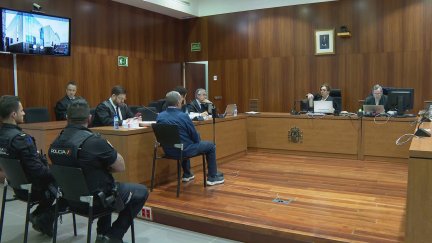 Última sesión del juicio por el crimen de Escatrón. / Aragón TV