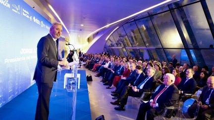 Jorge Azcón este jueves en el foro 'Aragón, data center'. / Gobierno de Aragón