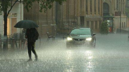Huesca ha registrado lluvias intensas./ Aragón TV
