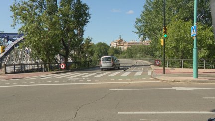 Imagen del lugar en el que se produjo el accidente. / Aragón TV