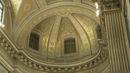 Cúpula de la Iglesia de Montserrat de los aragoneses de Roma. / Aragón Tv