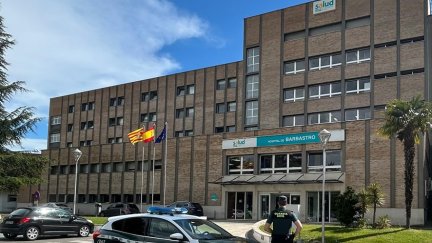 Los hechos ocurrieron en el parquin público del hospital de la localidad oscense de Barbastro el pasado marzo.. / G. C.