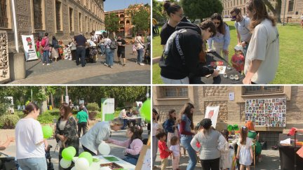 Celebración del Día Internacional de las Familias en los jardines del Pignatelli, sede del Gobierno de Aragón. / Aragón TV