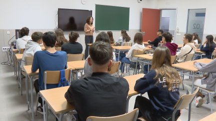 Alumnos de Bachillerato. / Aragón TV