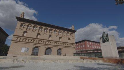 Edificio renacentistas de La Lonja (Zaragoza)./ Aragón TV