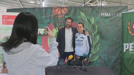 Fernando Lascorz y Rafa Sanz, tras su comparecencia de este jueves