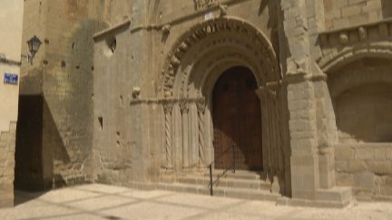 Portada sur tras la restauración. / Aragón TV