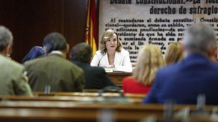 La ministra portavoz del Gobierno comparece en la comisión de investigación del Senado sobre el caso Koldo. / EFE
