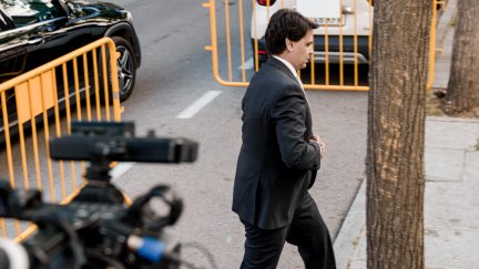 El novio de la presidenta de la Comunidad de Madrid, Alberto González Amador, este viernes en Madrid. / Europa Press