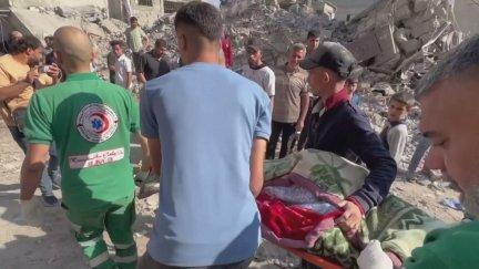 La familia fallecida es la de los Al Madhoun, que se encontraban en su casa en el barrio de Al Amal, en la ciudad de Jan Yunis. / Aragón TV