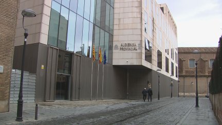 El juicio comienza este lunes en la Audiencia de Zaragoza. / Aragón TV