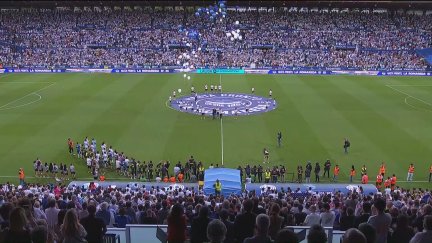 Acto homenaje de despedida este domingo en el estadio de la Romareda. / Aragón TV