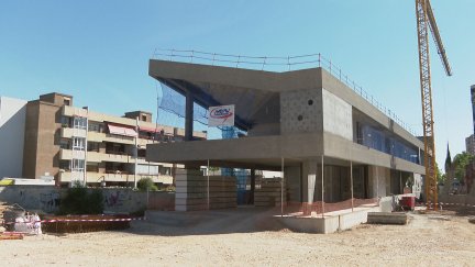 Estado actual de las obras del nuevo centro cívico Hispanidad. / Aragón TV