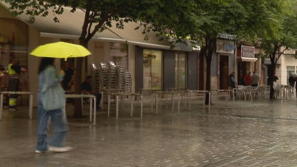 Las tormentas pueden ir acompañadas de granizo. / Aragón TV