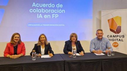 El acuerdo se ha rubricado en el Campus Digital de FP. / Gobierno de Aragón