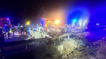Los asaltantes huían del dispositivo policial tras perpetrar un robo en una farmacia. / Bomberos de Málaga