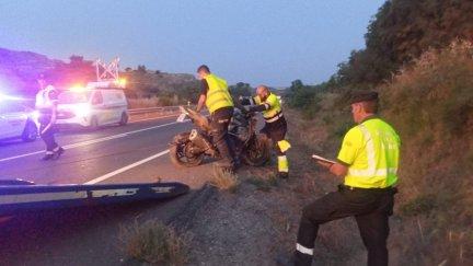 Un motorista muerto en un accidente de tráfico en Castillonroy (Huesca). / Guardia Civil