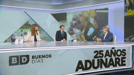 José Luis Carrera, presidente de la Fundación Adunare, este lunes en el plató de Buenos Días de Aragón TV. / Aragón TV