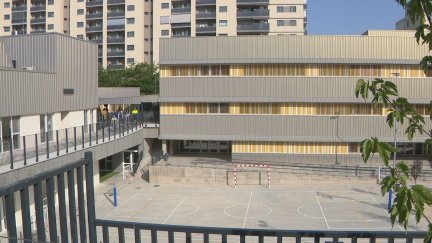 El nuevo aulario del CPI Ana María Navales de Zaragoza. / Aragón TV