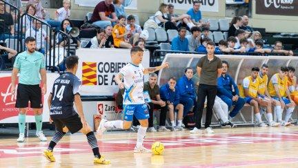 Juan Brasesco, en un partido con el Wanapix Zaragoza.