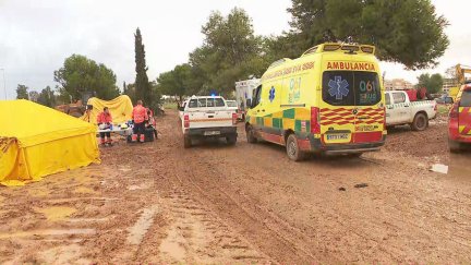 El Grupo de Intervención Social en Grandes Emergencias (Gisa) actuó en la dana de Valencia. / Aragón TV