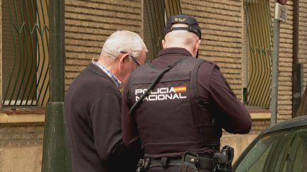 Los agentes de la Policía Nacional accedieron al domicilio de la víctima el 25 de octubre de 2023. / Aragón TV
