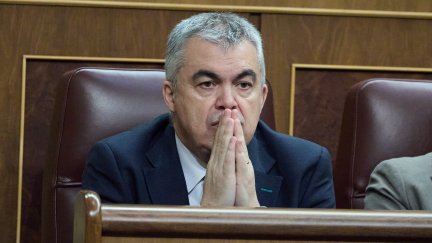El secretario de Organización del PSOE, Santos Cerdán, durante una sesión plenaria en el Congreso de los Diputados, a 12 de junio de 2025, en Madrid (España). - Jesús Hellín - Europa Press