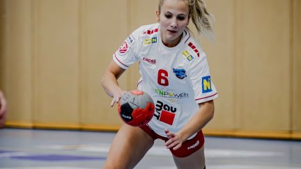 Dorka Somogyi, en un partido en una etapa anterior de su carrera.